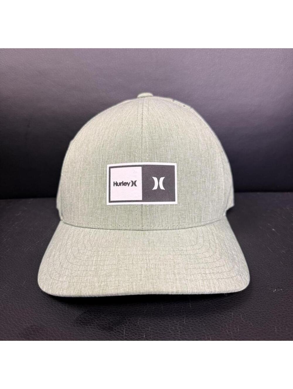Hurley Men's Green and Grey Hat